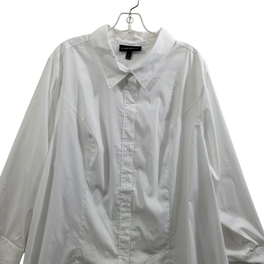 Lane Bryant Women's Button Front Long Sleeve Blouse Size 26  31025-1082